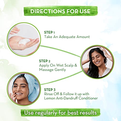 Mamaearth Lemon Anti-Dandruff Shampoo with Lemon & Ginger for Itchy & Flaky Scalp – 250 ml - Image 3