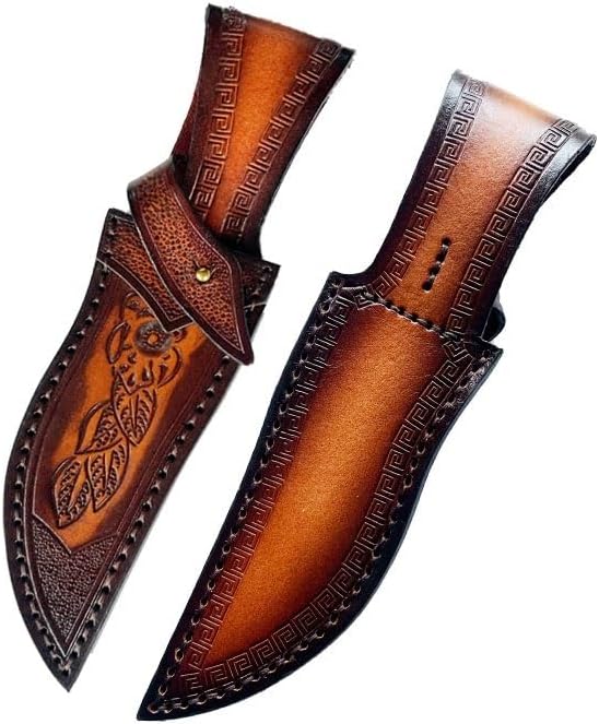 1PC Leather Knife Sheath, Universal Knife Scabbard for Belt Fits for Outdoor Fixed Knife