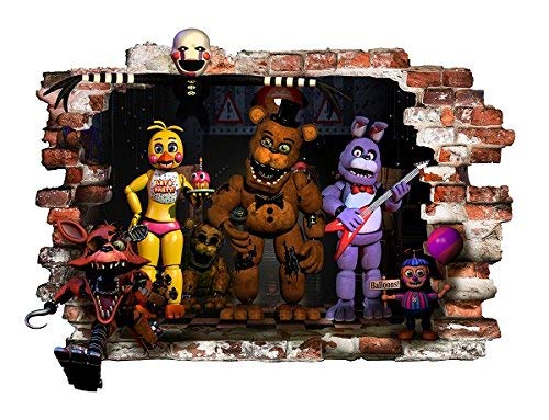 FNAF Stickers muraux pour chambre à coucher garçons et filles Affiche murale Cover