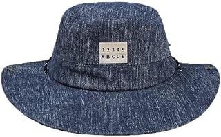 レディース バケットハット デニムパッチワーク 春夏 アウトドア 日よけ 広いつば 登山 キャンプ