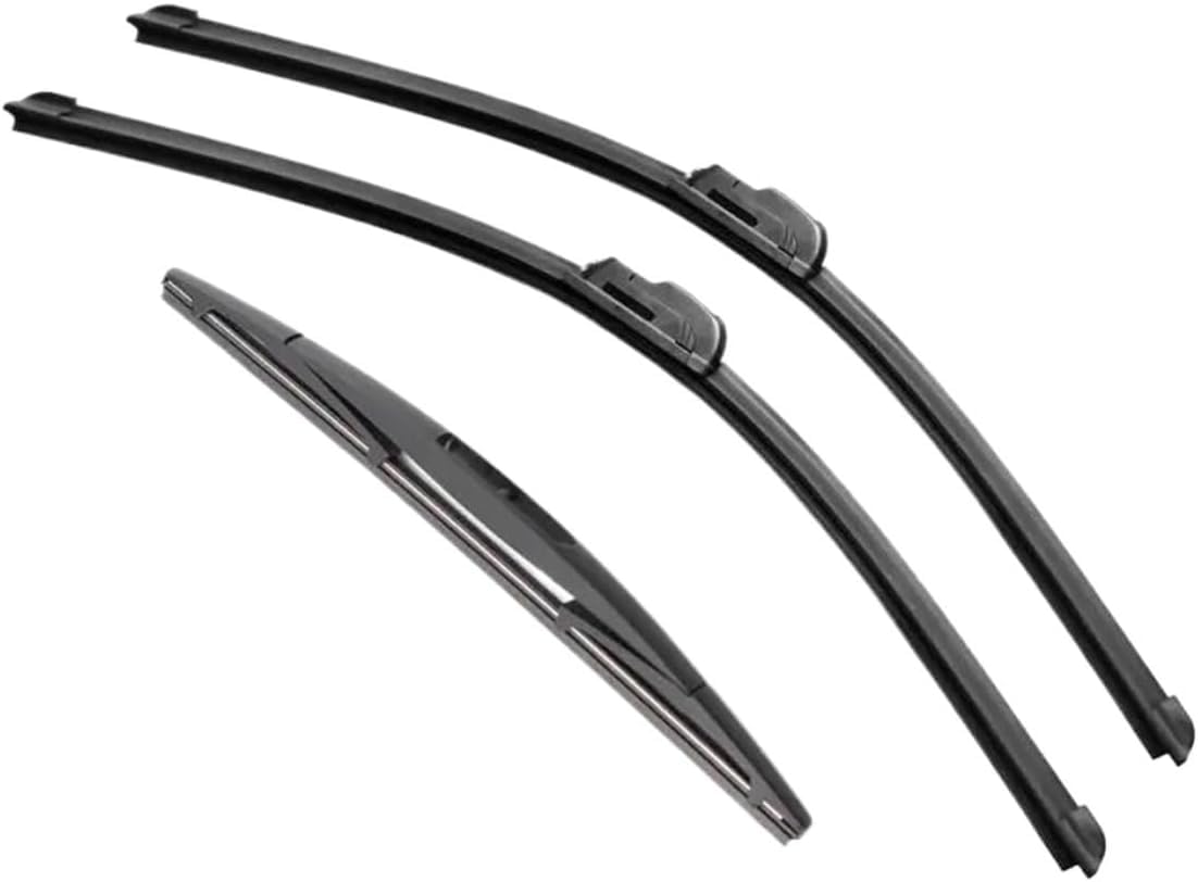 Acwyahso Wiper Blades Front Rear Set for Micra March Hatchback K13 2010-2016 21"+14"+12" - All-Weather Performance