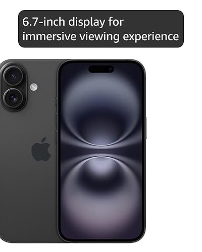 Amazon.com: Apple iPhone 16 Plus, US Version, 128GB, Black