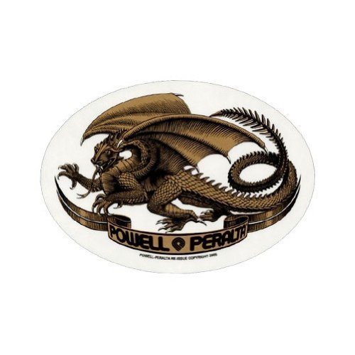 Powell Peralta Oval Dragon Skateboard Sticker AstColors