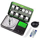 Mcbazel 50g/0,001g Feinwaage Hochpräzise, Digital Küchenwaage Präzisionswaage Milligrammwaage für Schmuck, Kaffee, Kräuter,Lebensmittel mit Kalibriergewicht, Pinzette, Messbecher