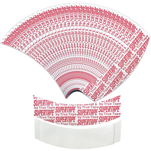 ZOCONE 45uds Cinta Adhesiva Peluca Invisible Cinta de Peluca Delantera de Encaje, Impermeable Invisible Peluca Cinta Adhesiva de Doble Cara para Pelucas para Sujetar y Fijar Pelucas