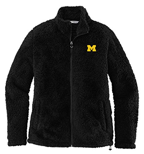 J2 Sport U of M University of Michigan Wolverines NCAA Ladies Cozy Fleece Jacket