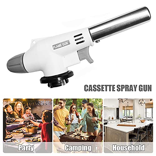 PUTOWUT Keuken Blow Torch Gas Torch, Vlam Verstelbaar, Gas Butaan Culinair voor Thuis en Buiten, Bakken, Koken, Kamperen en BBQ - Image 4