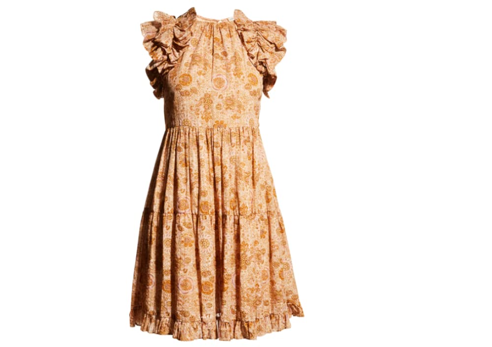 Ulla Johnson Women's Adele Flutter Sleeve Dress