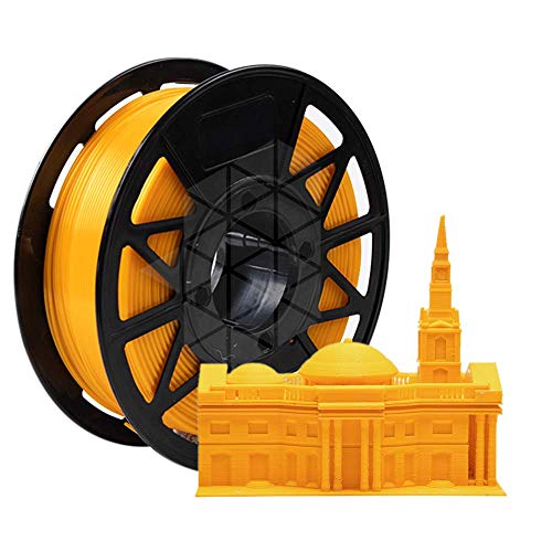 Image of Tesseract Premium PLA + 1.75mm 3D Printing Filament | Dimensional Accuracy + /- 0.03mm | Compatible with Most FDM Printers | 1 KG 3D Printer Filament - PLA Silk Orange (Quantity 1)