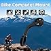 Bike GPS Computer Mount for Garmin,Out Front Bike Mount for Riders,Cycling Bracket for 25.6mm & 31.8mm Handlebars,Aero Bars Bike Bracket with Adapter Work for GPS Computers,Sport Camera & Flashlight
