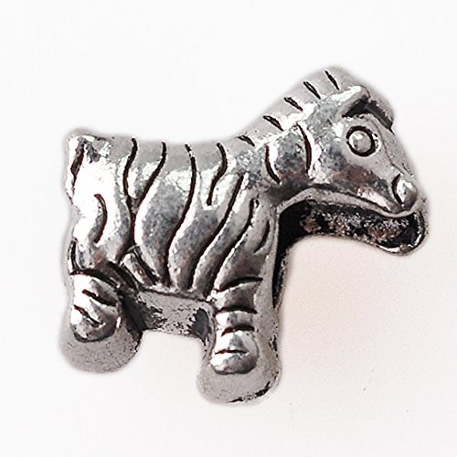 RUBYCA 50pcs Tibetan Silver Tone Spacer Beads Fit European Charms