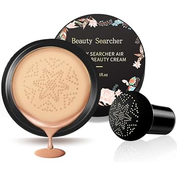 Mushroom Head Air Cushion CC Cream Foundation Cover Concealer Makeup Moisturising Brightening Pigment Liquid Foundation Even Skin Tone Base BB Brunette Brown