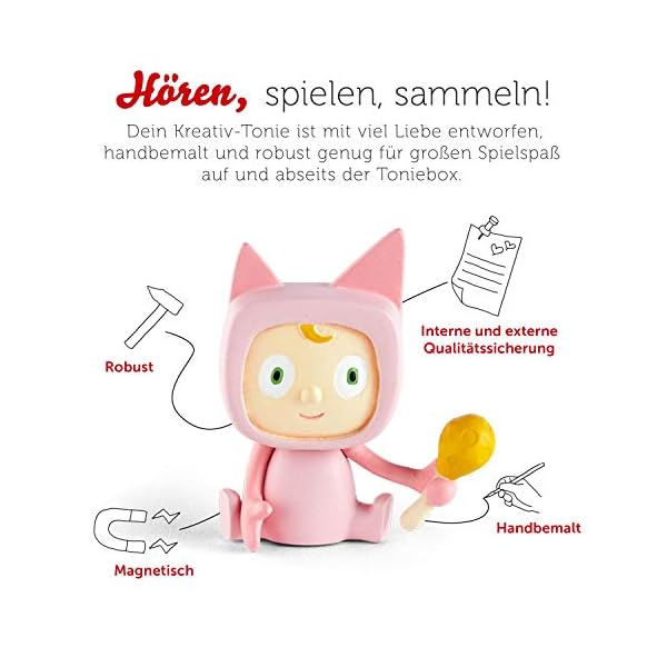 tonies 02-0005 Hörfiguren für Toniebox - Kreativ Indianerin - ca. 90 Minuten Speicher für Deine Musik, Geschichten… – Bild 6