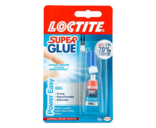 Price comparison product image Loctite 1988289 Super Glue Power Easy Gel / Extra Strong Gel Non-drip Glue for Leather,  Rubber,  Wood,  Metal,  Porcelain,  Paper