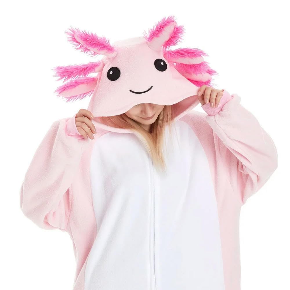 NYSDM Pigiama da Donna Unisex per Adulti con Animali, a Forma di Pesce, da Notte, per Ragazze, Anime, in Un Unico Pezzo, Regalo di Compleanno, Cosplay, Costume Kigurumi