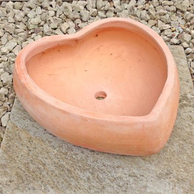 Amazon | ベトナム鉢 ハートポット ハート型のおしゃれな植木鉢