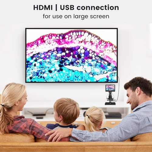 Image of Andonstar AD266S 5000X UHD 2160P HDMI Digital Microscope for Biological Microscope Kit,PCB Soldering Microscope for Phone Watch Repairing, Black, SXWL-AD266S