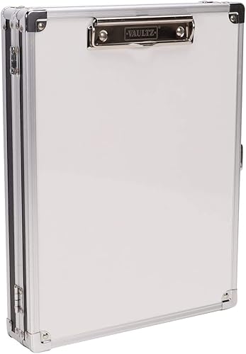 Miniatura 4 de Vaultz - Tabla sujetapapeles con cerradura y con una pizarra blanca ideal para enfermeras, para hojas de tamaño carta, color negro (VZ00717-PDQ)