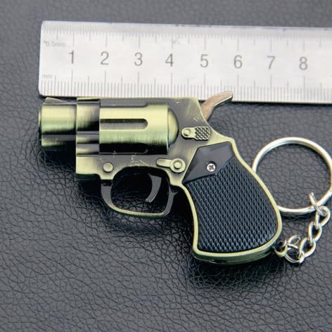 Butane Torch Keychain. It can be Carried Around. It can be Filled and Comes with an Adjustable Straight-Flame Lighter, Making it Very Suitable for Smokers and Collectors. (No Fuel) (Bronze Color)