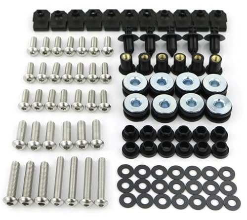 Kit vis carénage YZF-R6 2003-2009 finition argent de haute précision mécanique