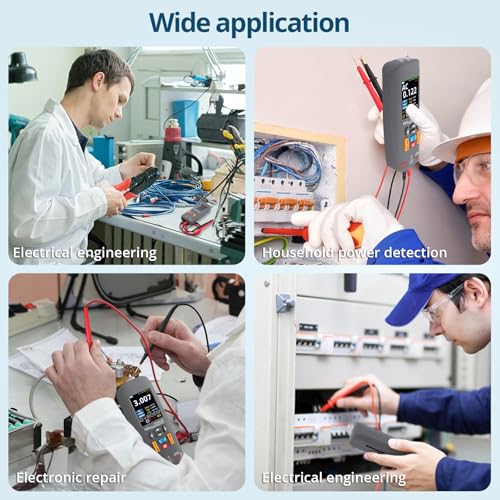 ALLmeter Handheld Oscilloskop 3-in-1, Digitale Multimeter, Oszilloskop & Teststift, 10MHz Bandbreite, 48MSa/s, Typ-C Datenspeicherung, Spannung, Strom, Widerstand für Elektronik-Reparatur und Haushalt