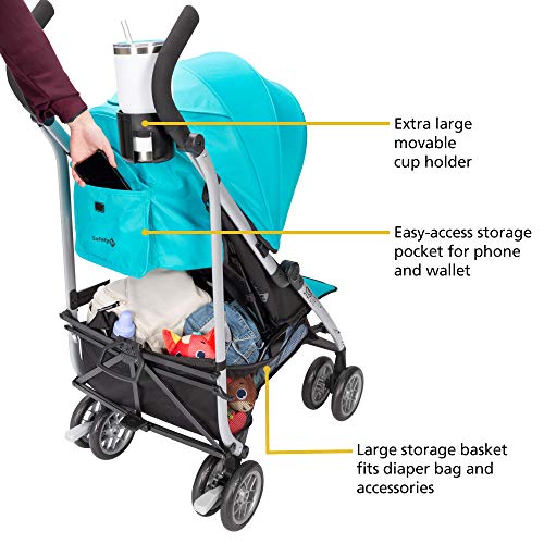 Safety 1St Step Lite Compact Stroller, Lightweight Aluminum Frame And A Breeze To Carry, At Only 15 Lbs, Fountain #TOP4