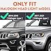 FIONE LED Headlights Assembly Compatible with Jeep Grand Cherokee 2014-2021 [Only Fit HALOGEN Model] 1 Pair Projector Headlamps with Bulbs and Ballasts Passenger Driver Side RH LH