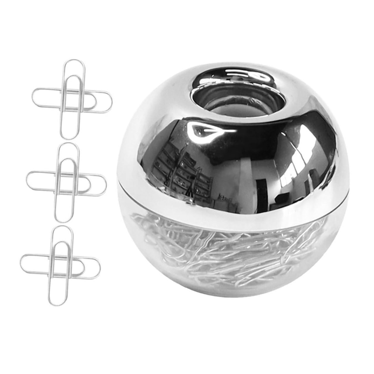 2juegos Caja Magnética con Clip Metálico Clips para Papel Decorativos Antideslizantes para Oficina Sujetadores Metálicos para Manualidades Uso Escritorio y Organización