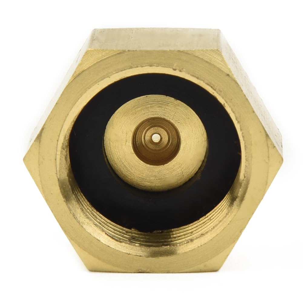 Kit Adattatori Per Aria Condizionata Auto | Da R12 A R134a | Filettatura W21.8 A 1/4 SAE | 3 Pezzi In Ottone - 5
