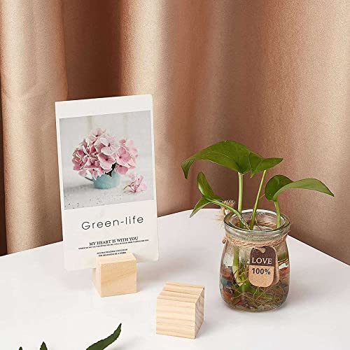 Porte-Cartes en Bois Stable pour Numéro de Table et Menu