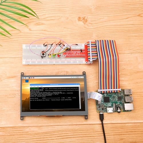 Image of OSOYOO 7 Inch DSI Touch Screen LCD Display 800x480 for Raspberry Pi 5 4 3A 3B+ 2 - Portable Capacitive Touchscreen Monitor with DSI Cable - Great for DIY IOT Circuits and Coding Beginners
