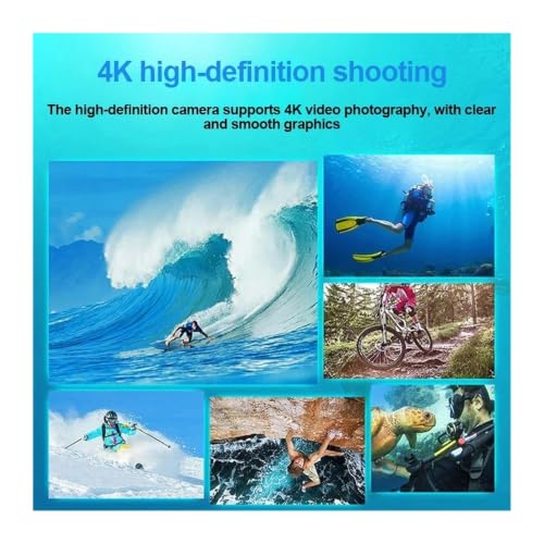 Image of 4K Ultra HD Waterproof Action Camera with 2.0 Inch Screen, WiFi Remote Control Portable Helmet Sports DV Camcorder