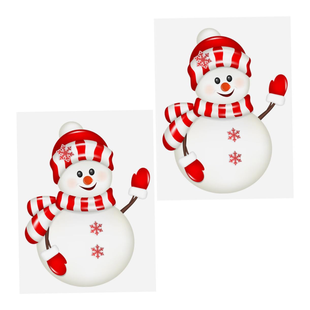 TOPBATHY 8 Feuilles Autocollant Noël Stickers Muraux Fenêtre Décalque Décoratif Stickers Noël Fenêtre S'Accroche Décorations De De Porte De S'Accroche Bonhomme De