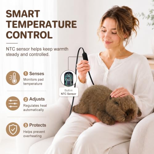 Image of Capybara Heating Pad for Period Cramps Heated Plush Stuffed Animal