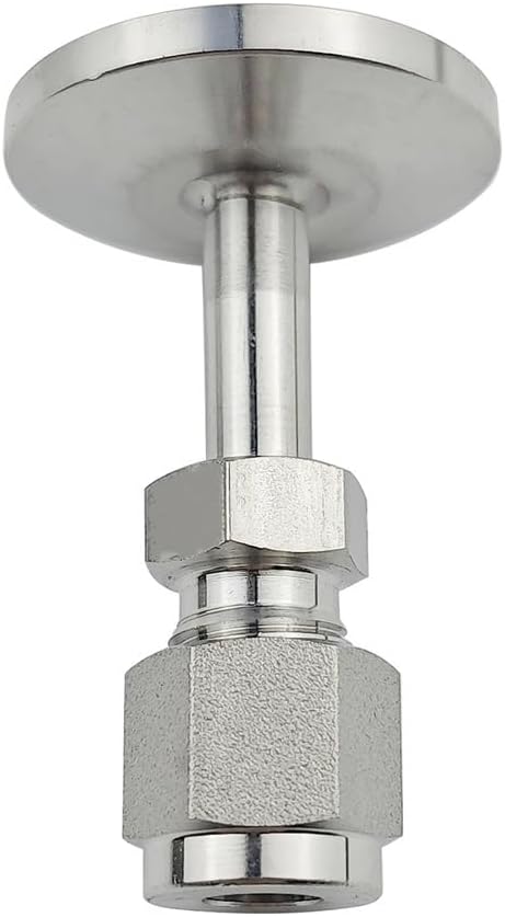1pcs 1/4" 3/8" 1/2" 6/8/10/12mm Tube VCR Compression Union x KF16/25/40/50 Vacuum(8mm)