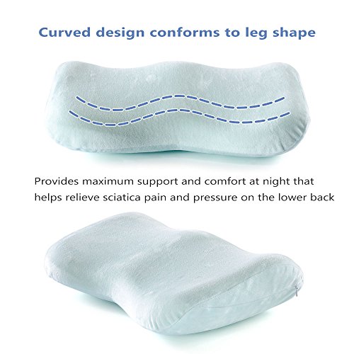 EasyLife185 Knee Pillow for Side Sleeper, Sciatica Relief, Back Pain