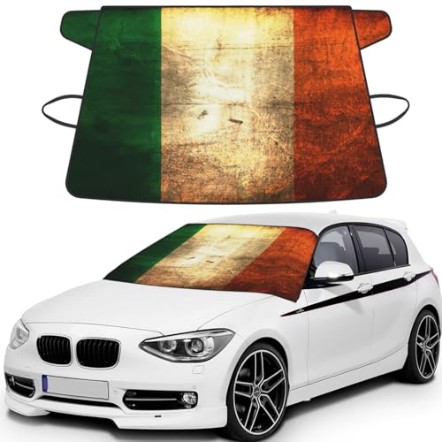 Protège pare-brise voiture drapeau irlandais évite le grattage