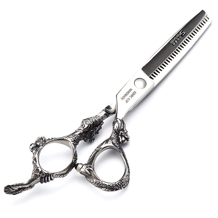 Juego de peluquería profesional de 6/7 pulgadas con cuchillas afiladas para un fácil adelgazamiento y corte, adecuado para peluquerías, peluquerías y familias (6 pulgadas, 5 piezas)