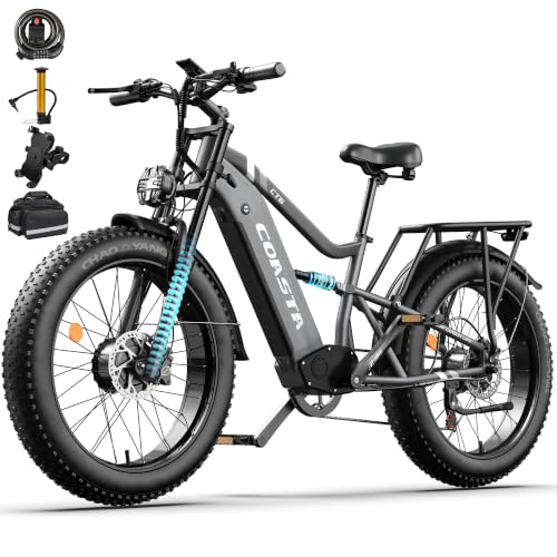 Electric Bike for Adults, 40 MPH Fast Dual Motor Ebike, 26''Fat Tire Ebike