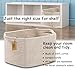 COMFY-HOMI Storage Basket for Shelves, Woven Baskets for Storage, Cotton Rope Basket for Toys,Towel Baskets, Toy Storage Organizer, Storage Cube Bin, Organization and Storage-All Brown