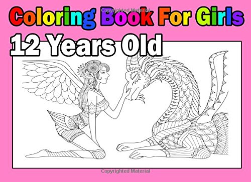 Coloring Book For Girls 12 Years Old: Landscape Format, Coloring Book ...
