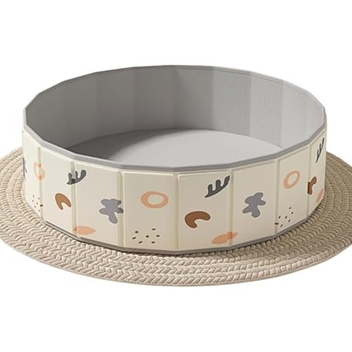 Dtnw キッズボールプール 折りたたみ式 空気入れ不要 プレイサークル 折りたたみ収納 持ち運び簡単 遊具 屋内 屋外 コンパクト 家庭用 庭 バルコニー 自宅 保育園 (奇趣漫游80cm+【ハイハイマット+収納袋】)