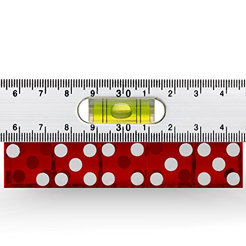 Brybelly Set Of 5 Grade Aaa 19Mm Casino Dice With Razor Edges And Matching Serial Numbers (Red) #TOP4