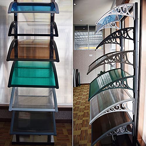 Auvent de terrasse d'excellence en polycarbonate alvéolaire vert