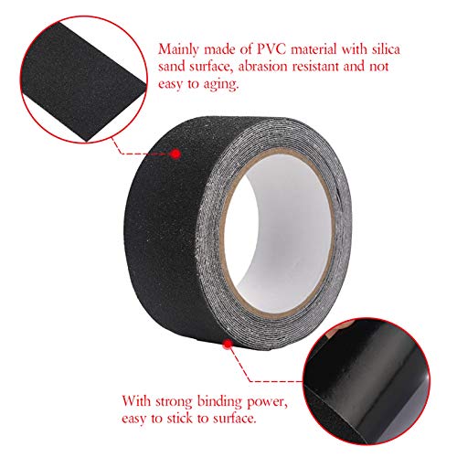 anti slip tape 165ft 2inch non slip pvc tape safety tape for stair step floor safety decor black