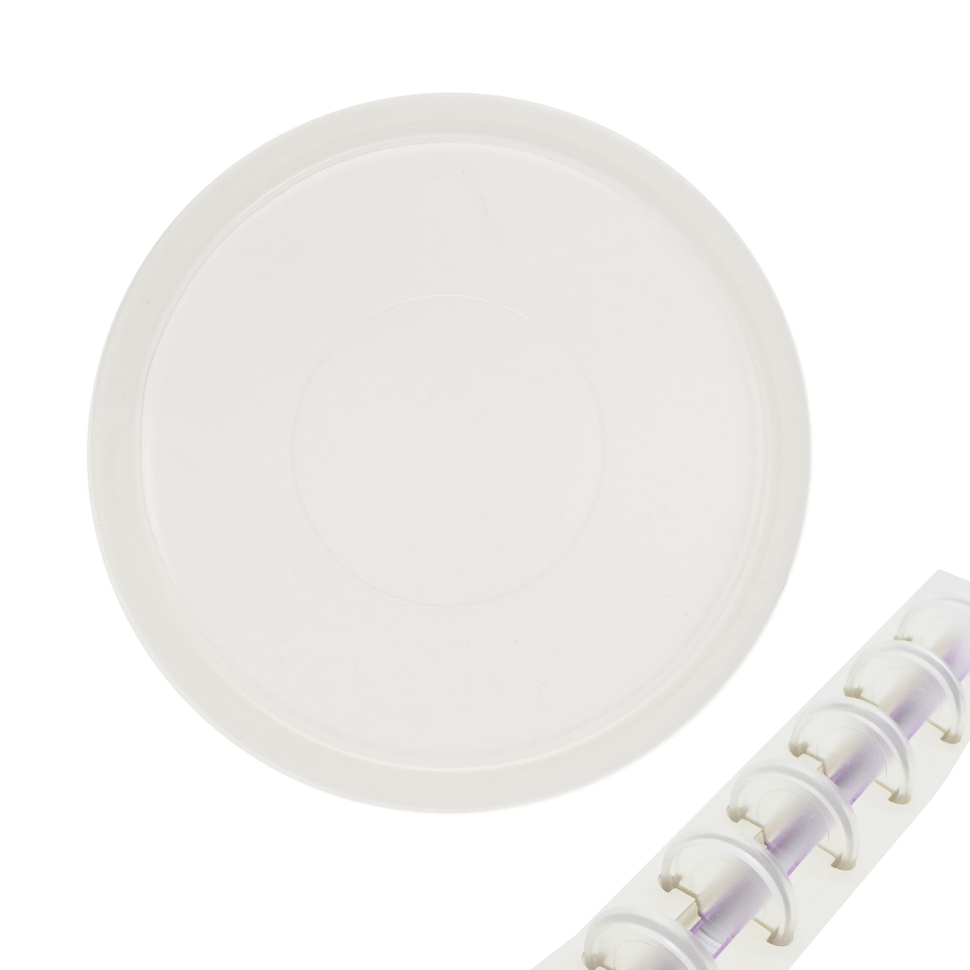 ITSYHPRO 33pcs DIY Discbound Noteboke Planner Accessories Discs fits for Tul,Levenger,Arc,Happy Planner,Talia(Clear,0.94inch/24mm)