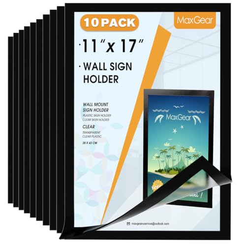 MaxGear Magnetic Sign Holder 11 x 17