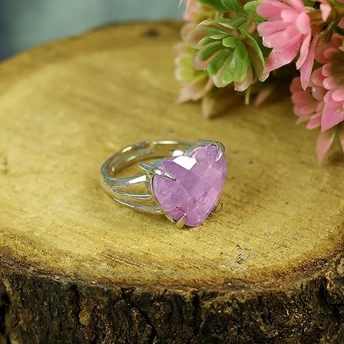 Image of Reiki Crystal Products Adjustable Rings, Amethyst, Black tourmaline, Goldstone brown, Green Jade, Lapis Lazuli, Opalite, Red Jasper, Rose Quartz, Tiger eye, Gemstone Ring