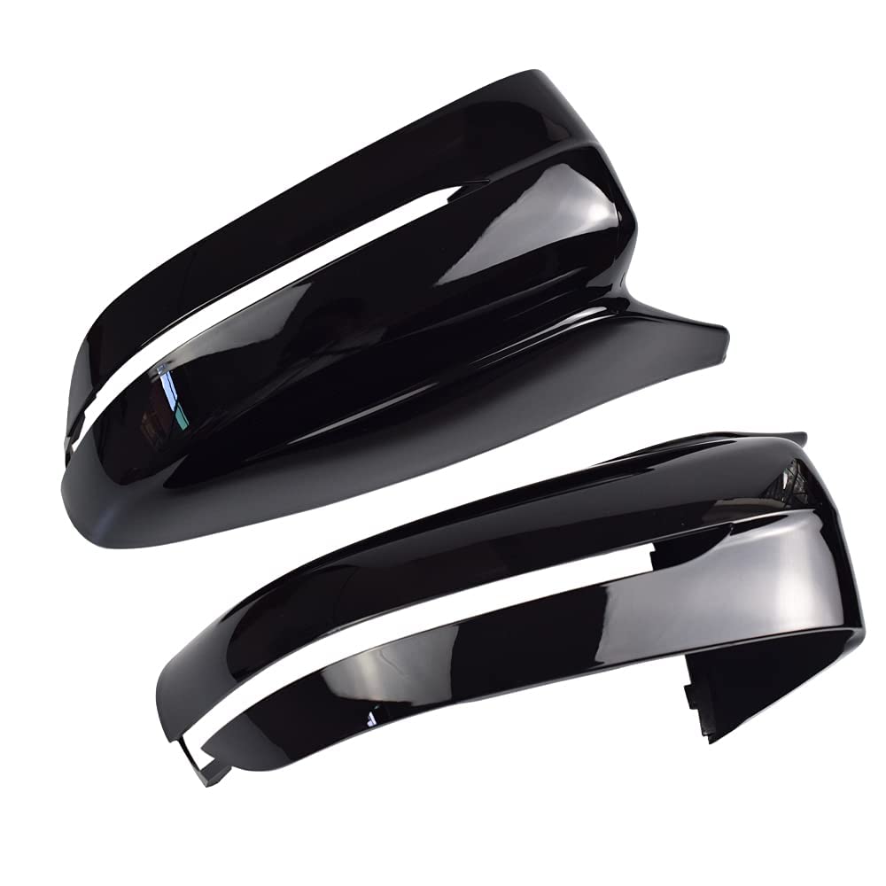 1 par Carcasa Espejo Retrovisor para B-MW G20 G21 G30 G31 G11 G14 G15 (Negro brillante)