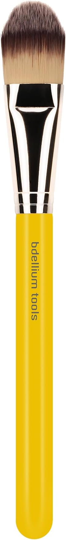 Professional Makeup Brush - Studio Series 948 Foundation - With Soft Synthetic Fibers, For Foundation & Concealing (Yellow, 1pc)